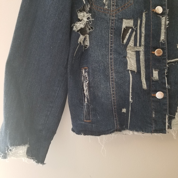 CUSTOM Upcycled Painted Denim Jackets - Picture 3 of 4